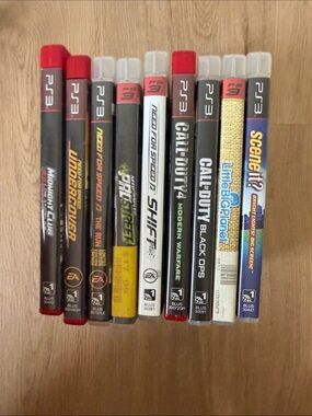 Sony PS3 Game Lot with Black, Red, White Spines